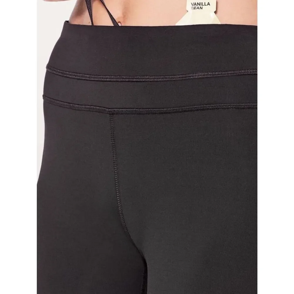 Lululemon Run Inspire Crop Legging Black Womens 8 FLAW